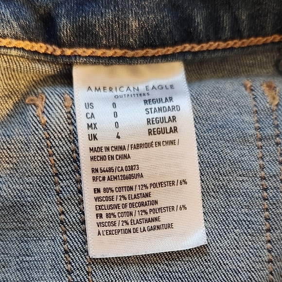 American Eagle Outfitters Blue Denim Mini Skirt - Picture 3 of 9